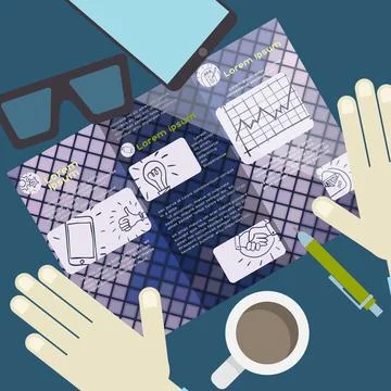 Flat Design Elements Flat Design Elements. Vector Illustration. Eps 10 Cop... Stock Photos