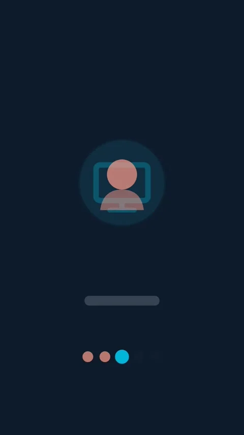Flat design Enterprise software buying journey animation - navy blue marketing Vídeo Stock 342626446