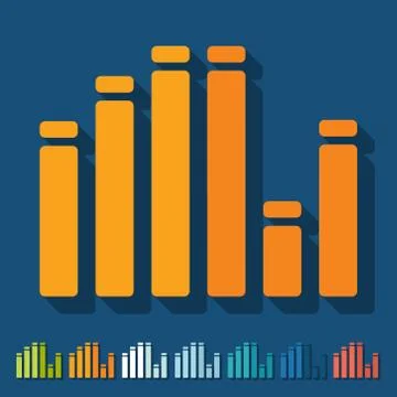 Flat design: equalizer 스톡 일러스트