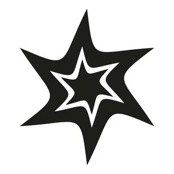 Flat design explosion burst boom star icon 스톡 일러스트
