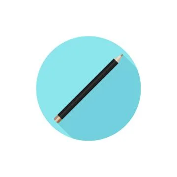 Flat design Eye Pencil Stock Illustration