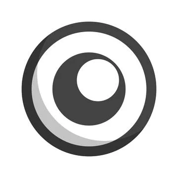 Flat design eyeball icon. Vector. Stock Illustration