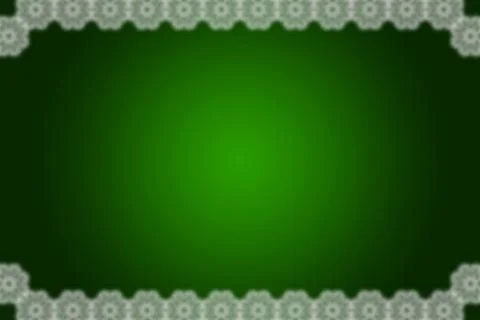 Flat design featuring decorative green gradient backdrop framing white lace Stockfoto's