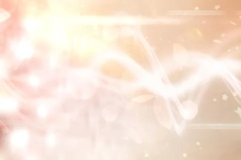 Flat design is featuring glowing pattern on transparent canvas with peach bokeh Illustrazione stock