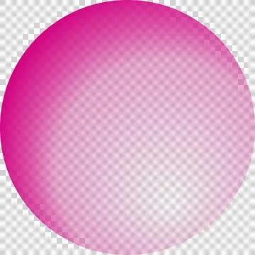 Flat design is featuring magenta circle with small multicolored cluster on Stock Illustration