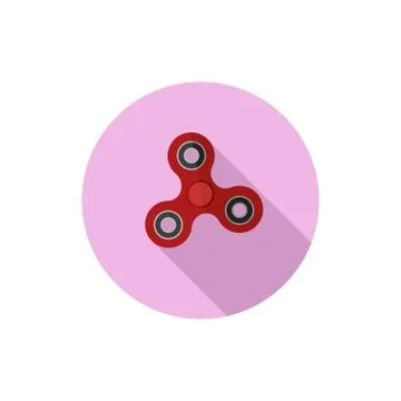 Flat design Fidget Spinner Stock Illustration