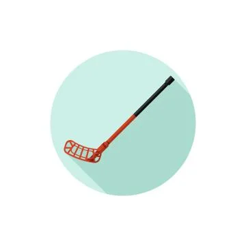 Flat design Floorball Stick Stock Illustration