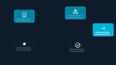 Flat design Form abandonment analysis animation - navy blue marketing motion Stock Footage 342626465