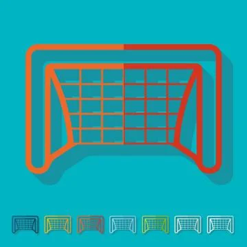 Flat design: gate Stock Illustration