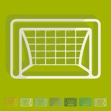 Flat design: gate Stock Illustration