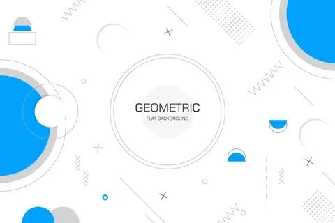 Flat design geometric background 스톡 일러스트