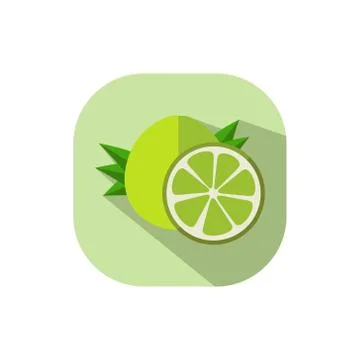 Flat design grapefruit Stock Illustration