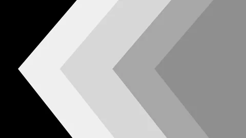 Flat design graphic arrows multi colored animation. Dynamic shape transition bac Video stock 320177218