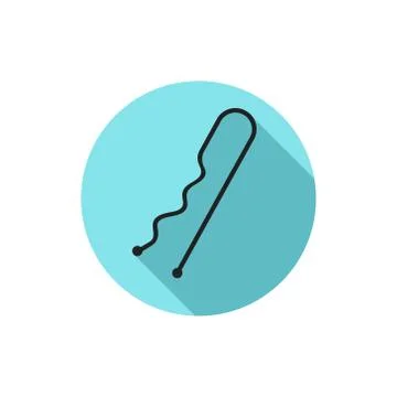 Flat design Hairpin Stock Illustration