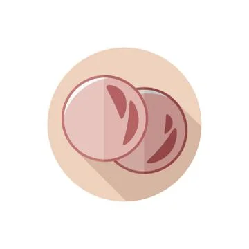 Flat design ham Stock Illustration