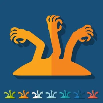 Flat design: hand Stock Illustration
