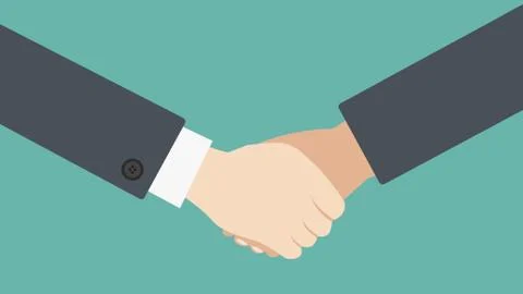 Flat Design Handshake  Illustration Stock Illustration