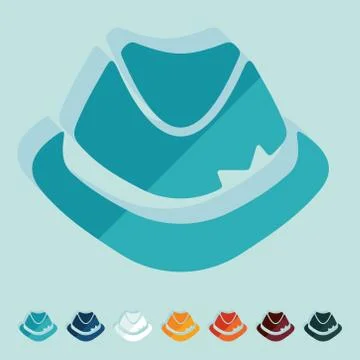 Flat design: hat Stock Illustration