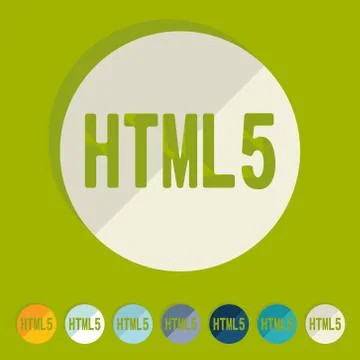 Flat design. HTML5 스톡 일러스트