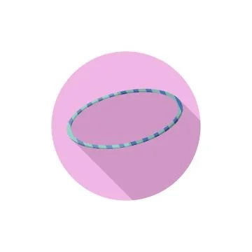 Flat design Hula Hoop Stock Illustration