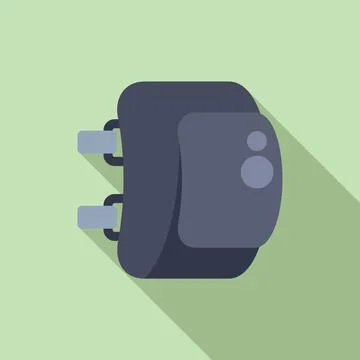 Flat design icon of a camera backpack Stock Illustration