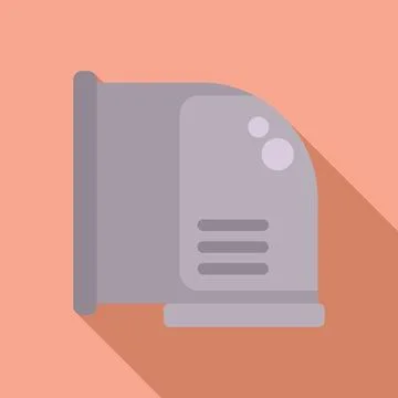 Flat design icon of a computer speaker Stock Illustration