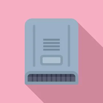 Flat design icon of a modern data storage device Stock Illustration