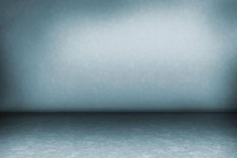 Flat design is illustrating empty textured floor meeting gradient back wall with Stock Photos