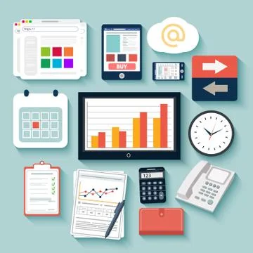 Flat design Stock Illustration