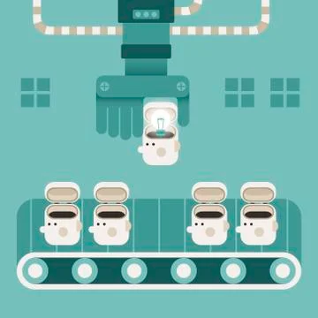Flat design illustration concept of pick and select Ilustração Stock