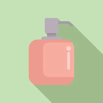 Flat design illustration of perfume bottle Stock-Illustration
