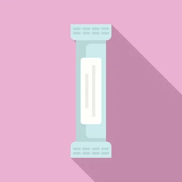 Flat design illustration of a pillar Stock Illustration