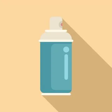 Flat design illustration of spray paint can Illustrazione stock