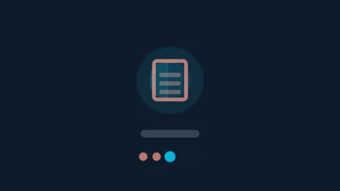 Flat design Industry-specific nurture animation - navy blue marketing motion Vídeos de archivo 342626595