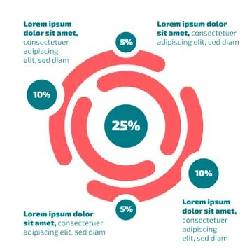 Flat design infographic Stock Illustration