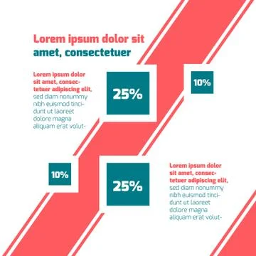 Flat design infographic Stock Illustration