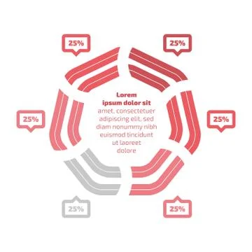 Flat design infographic Stock Illustration