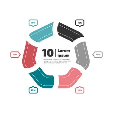 Flat design infographic Stock Illustration