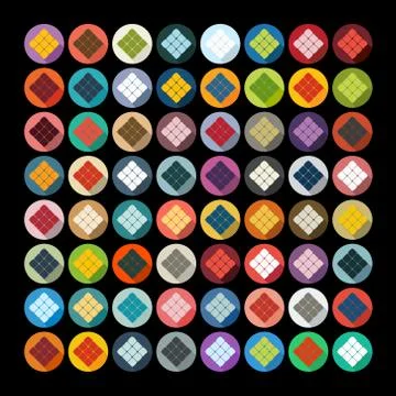 Flat design: ketupat Illustrazione stock