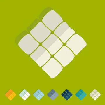 Flat design: ketupat イラスト素材