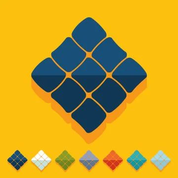 Flat design: ketupat イラスト素材