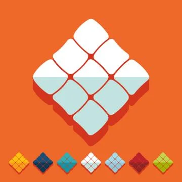 Flat design: ketupat Illustrazione stock