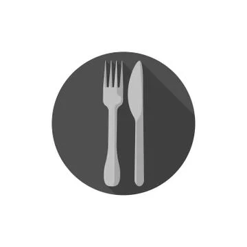 Flat design Knife and Fork Stock Illustration