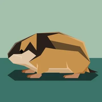 Flat design Lemming Stock Illustration