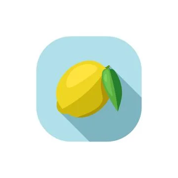 Flat design lemon Stock Illustration