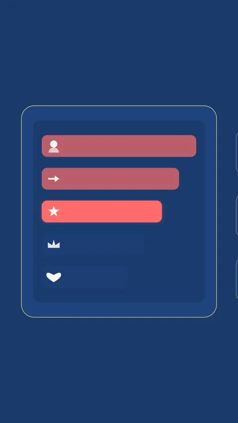 Flat design Lifecycle segmentation animation - cobalt blue marketing motion Vidéo 342626391