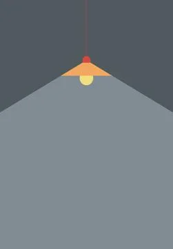 Flat design light bulb. Vector illustration background for posters, banners,  스톡 일러스트