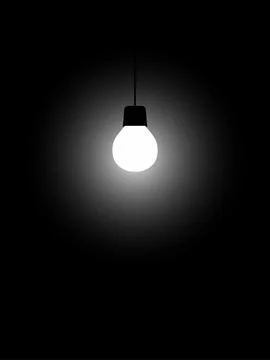 Flat design light bulb. Vector illustration background for posters, banners,  스톡 일러스트