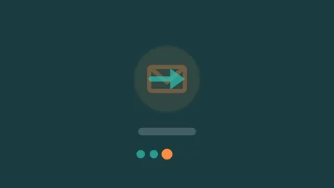 Flat design Linear attribution model animation - teal marketing motion graphic Vídeo Stock 342626717