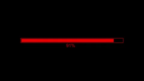 Flat Design Loading Bar Animation, Looping Loading Bar Clean and Simple Stock Footage 310273549